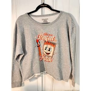 Upcycled Perfect Match Cropped Crewneck Size Large